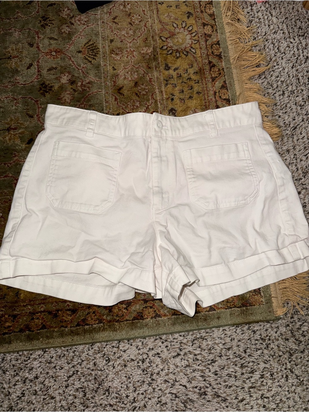 J. Crew White High Waist Cotton Shorts⭐️ Used - like new (worn once) ⭐️